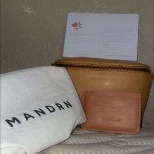 Tan and Brown Crossbody Bag Set (Fanny pack)